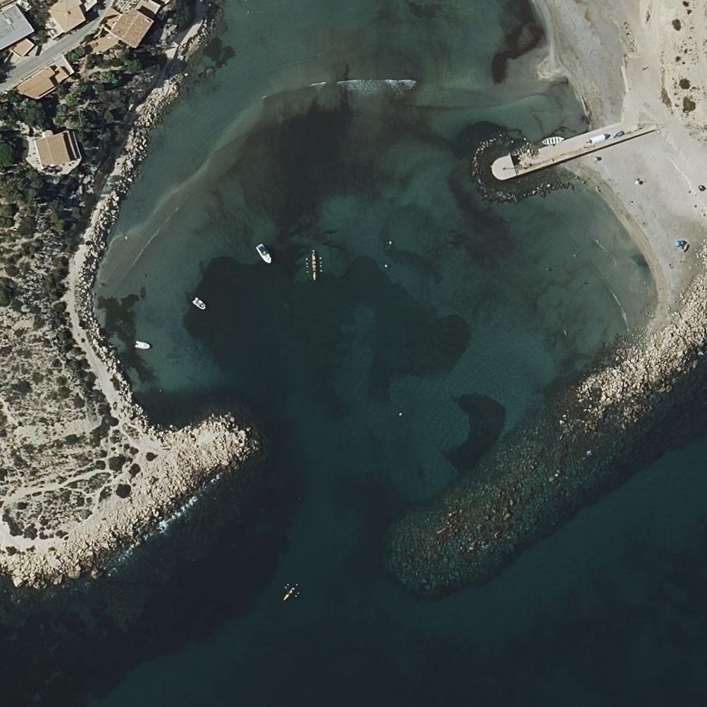 Aerial map of Cala del Morro Blanc