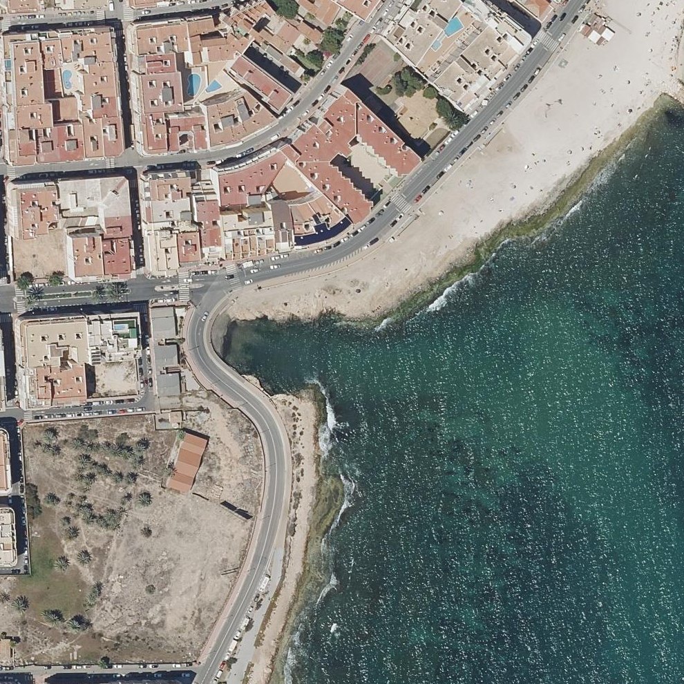 Aerial map of Cala del Palangre
