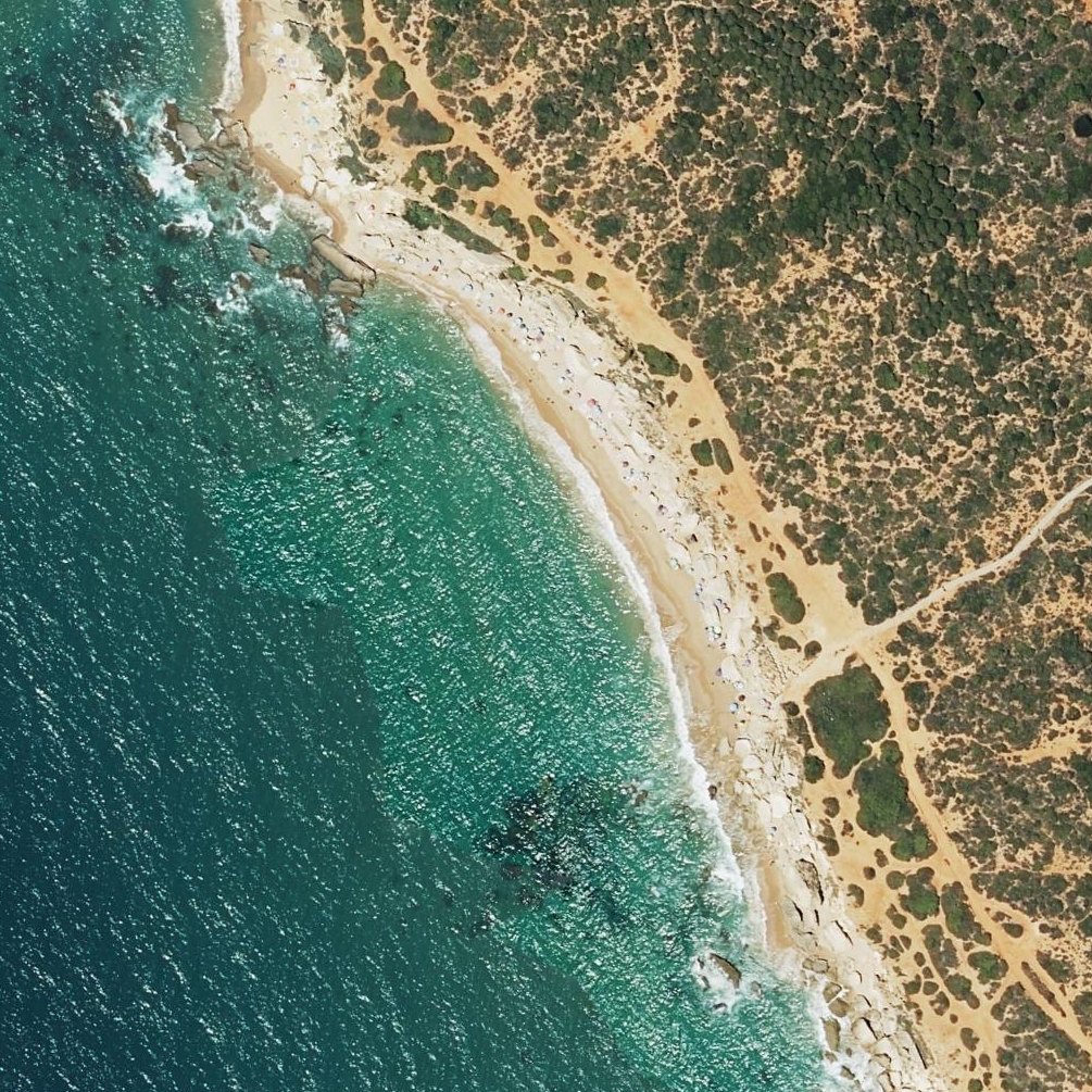 Aerial map of Cala del Pato