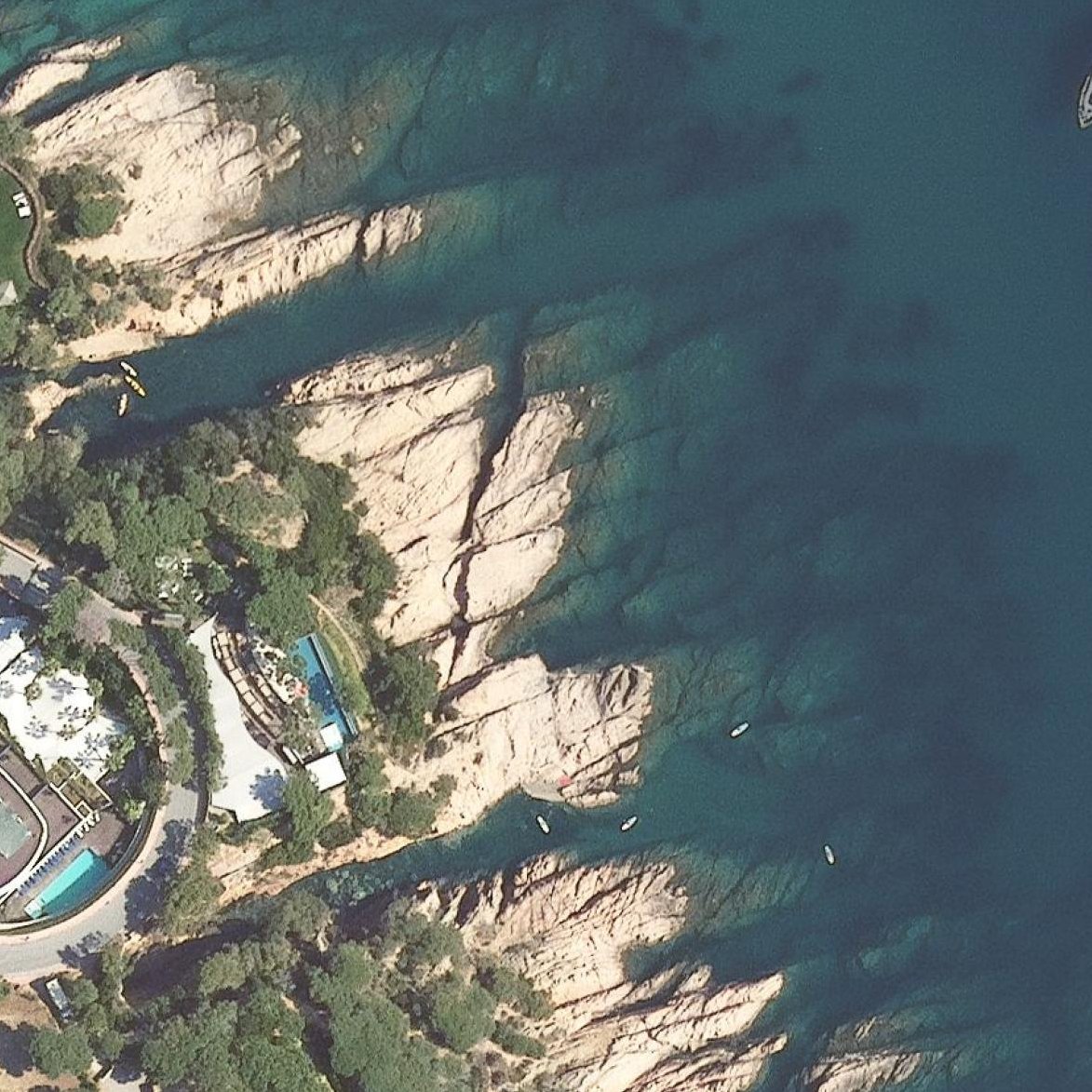 Aerial map of Cala del Peix