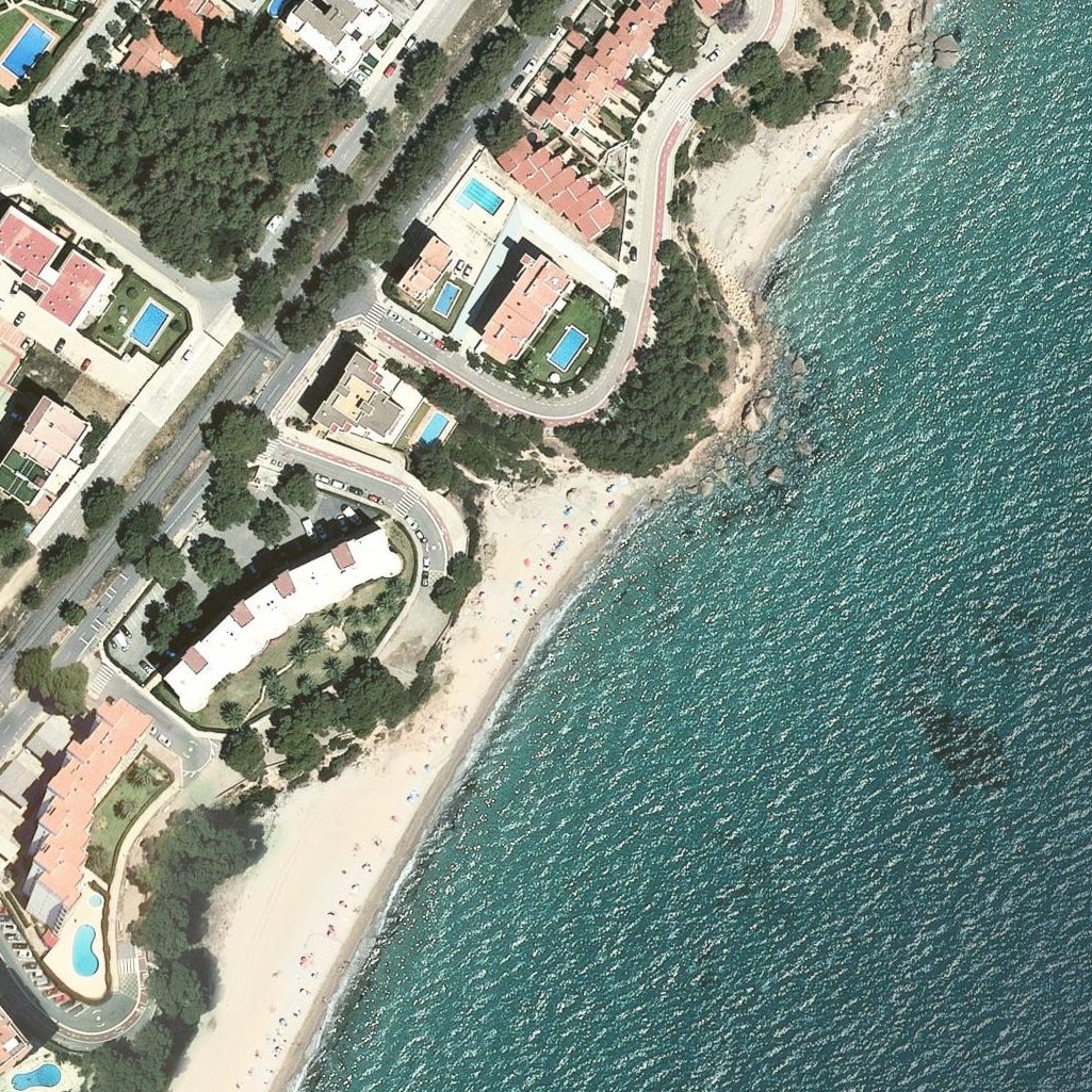 Aerial map of Cala del Pescador