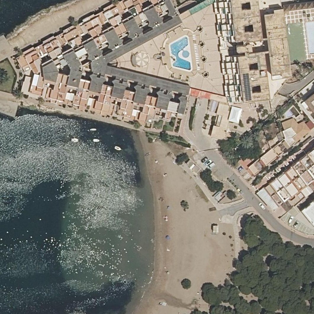 Aerial map of Cala del Pino