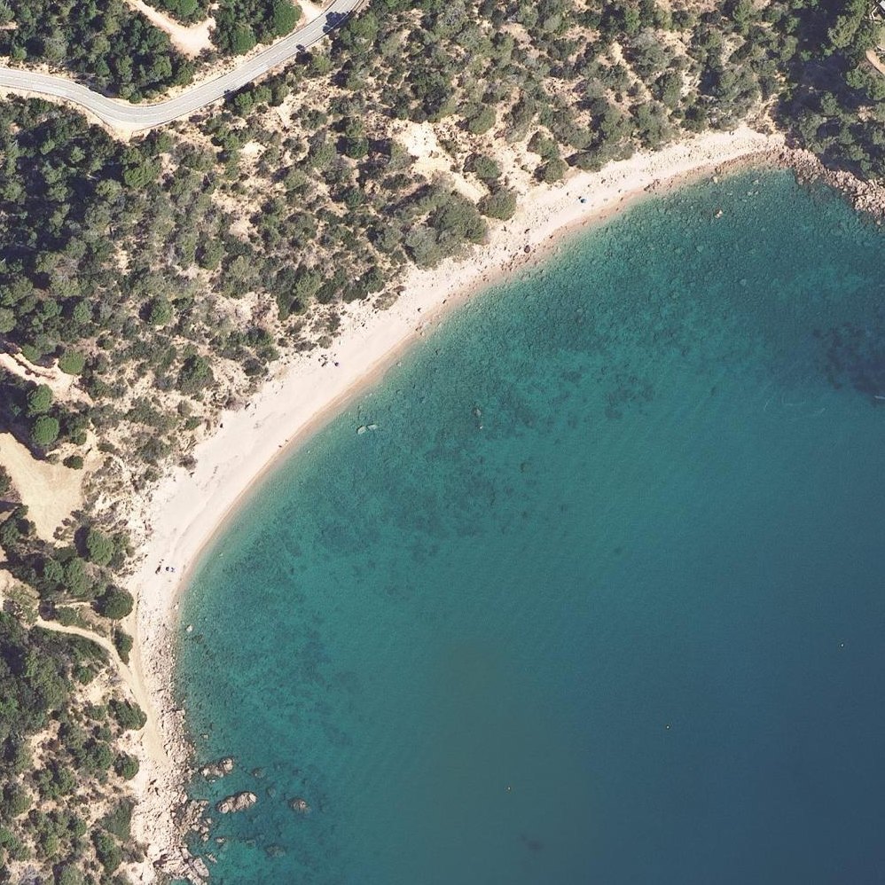 Aerial map of Cala del Senyor Ramon