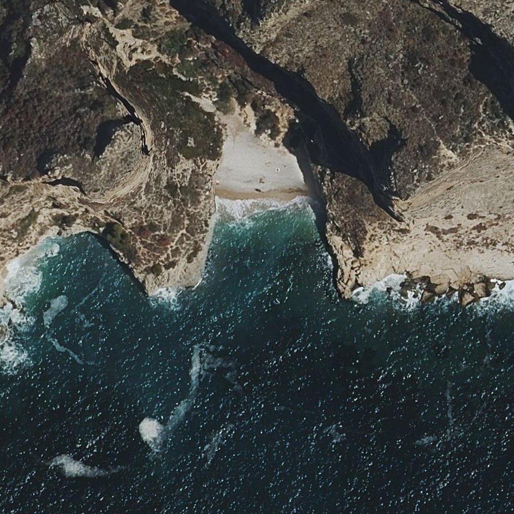 Aerial map of Cala dels Testos