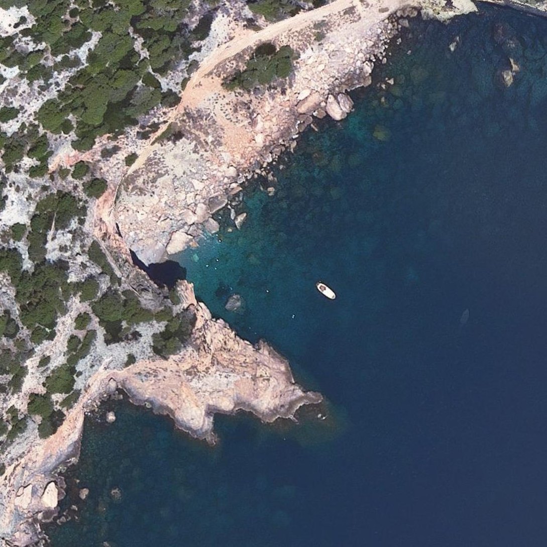 Aerial map of Cala des Falcó