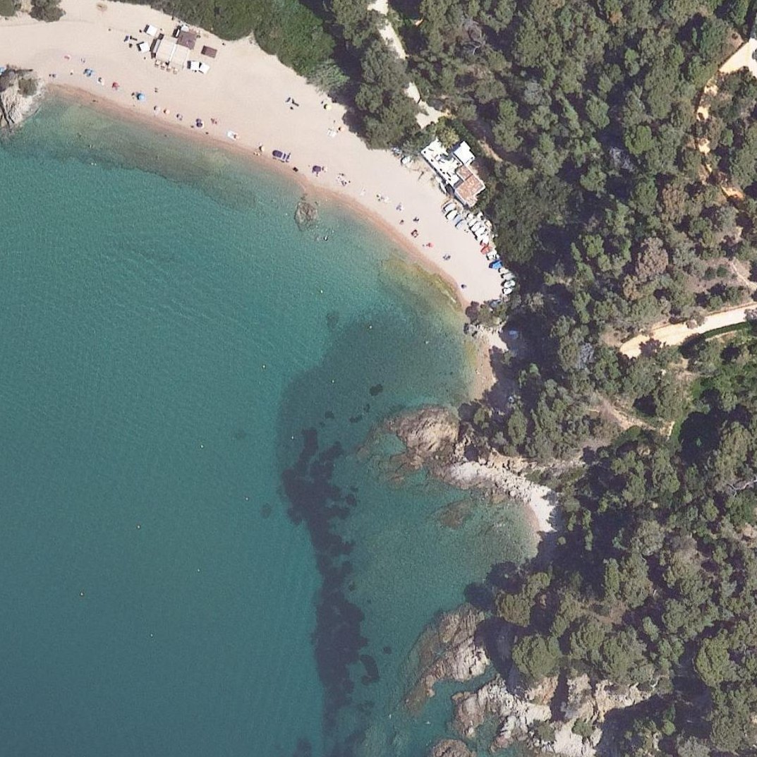 Aerial map of Cala des Rajols