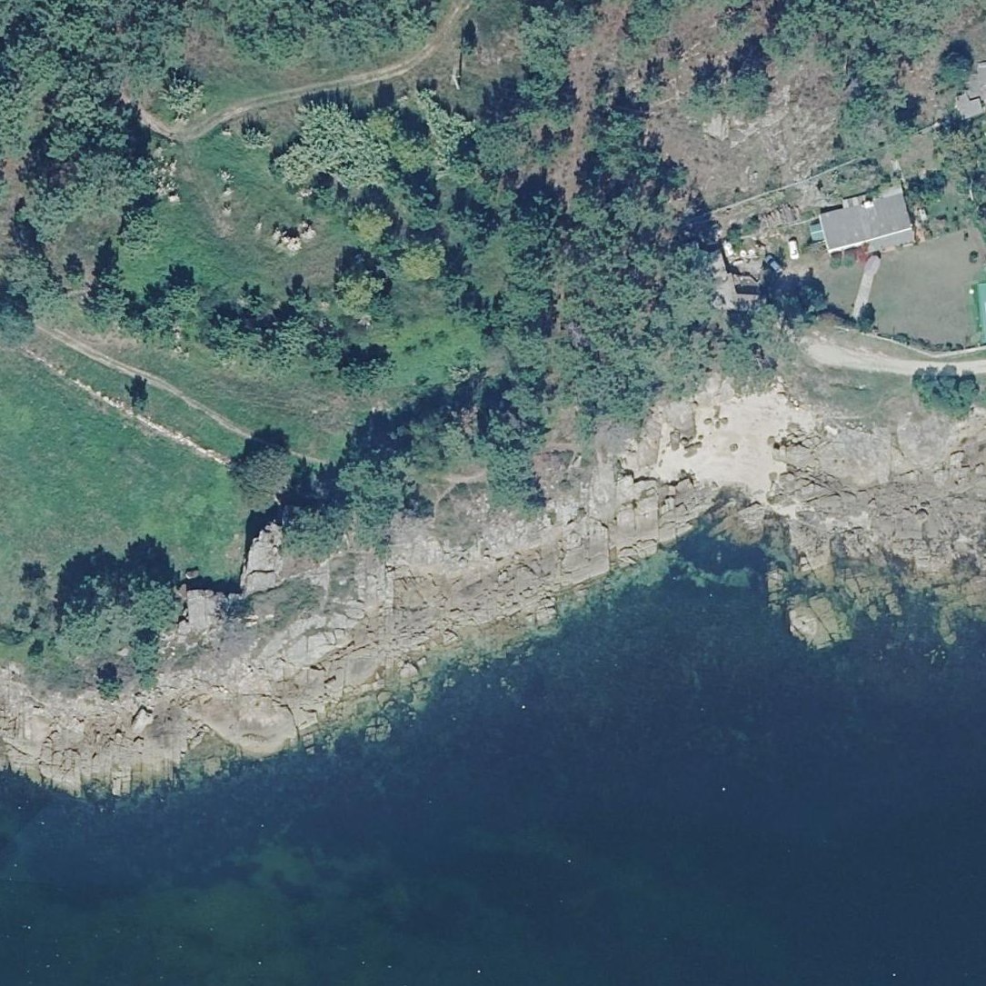 Aerial map of Cala do Chazo