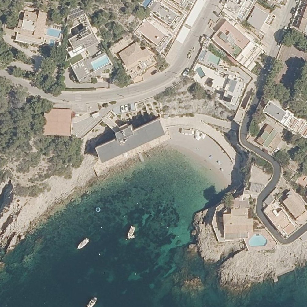 Aerial map of Cala en Fonoll