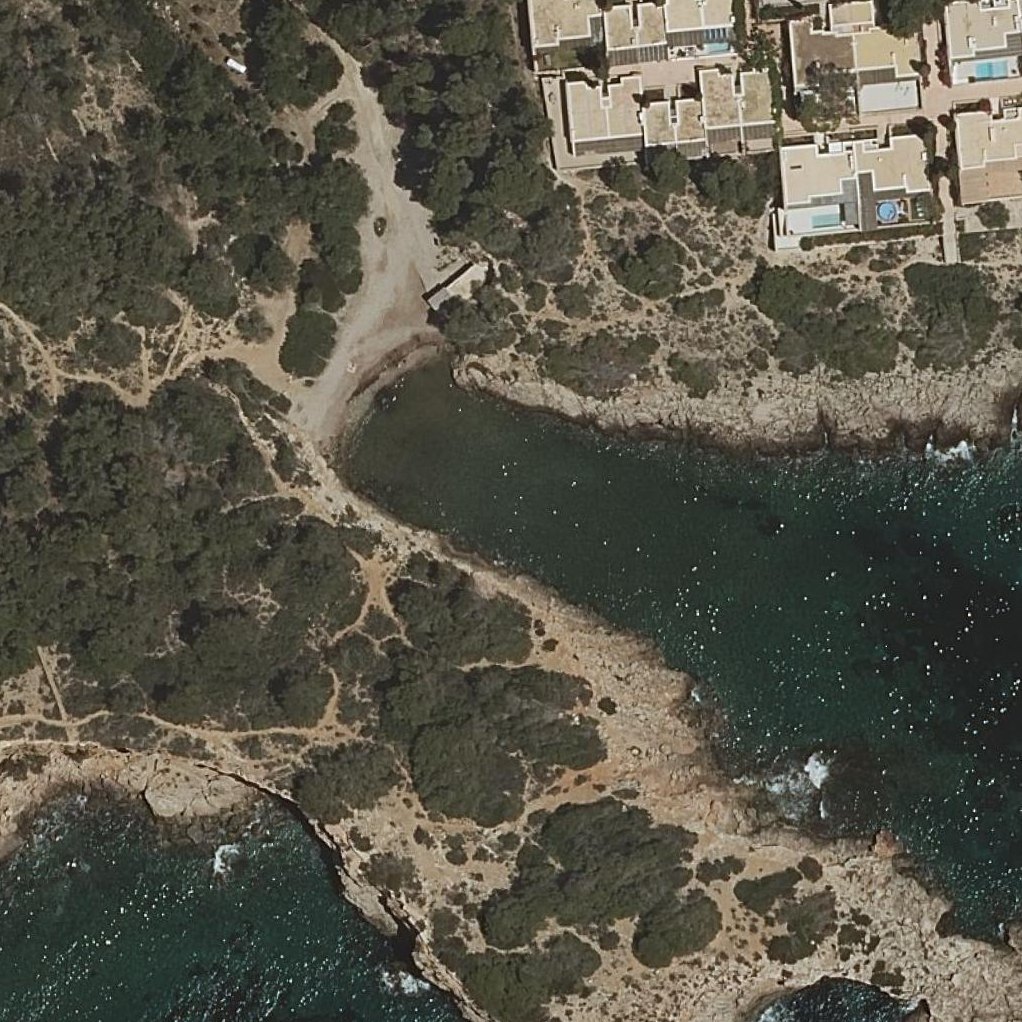Aerial map of Cala Espart