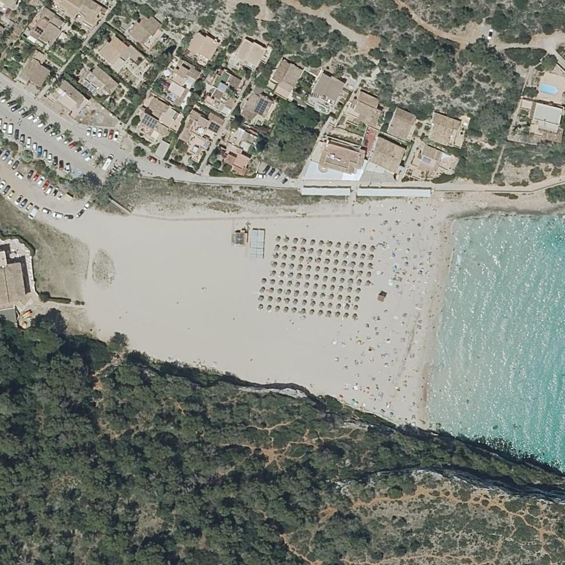 Aerial map of CALA Estany d'en Mas