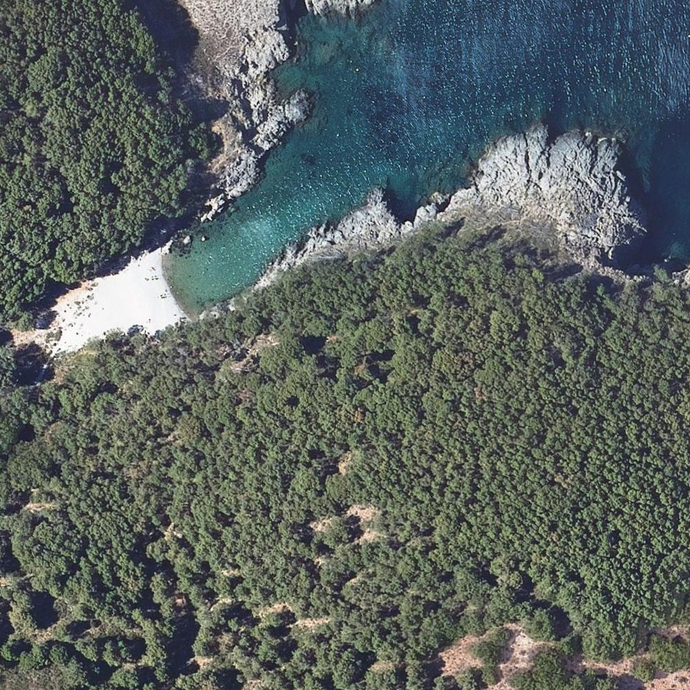 Aerial map of Cala Ferriol