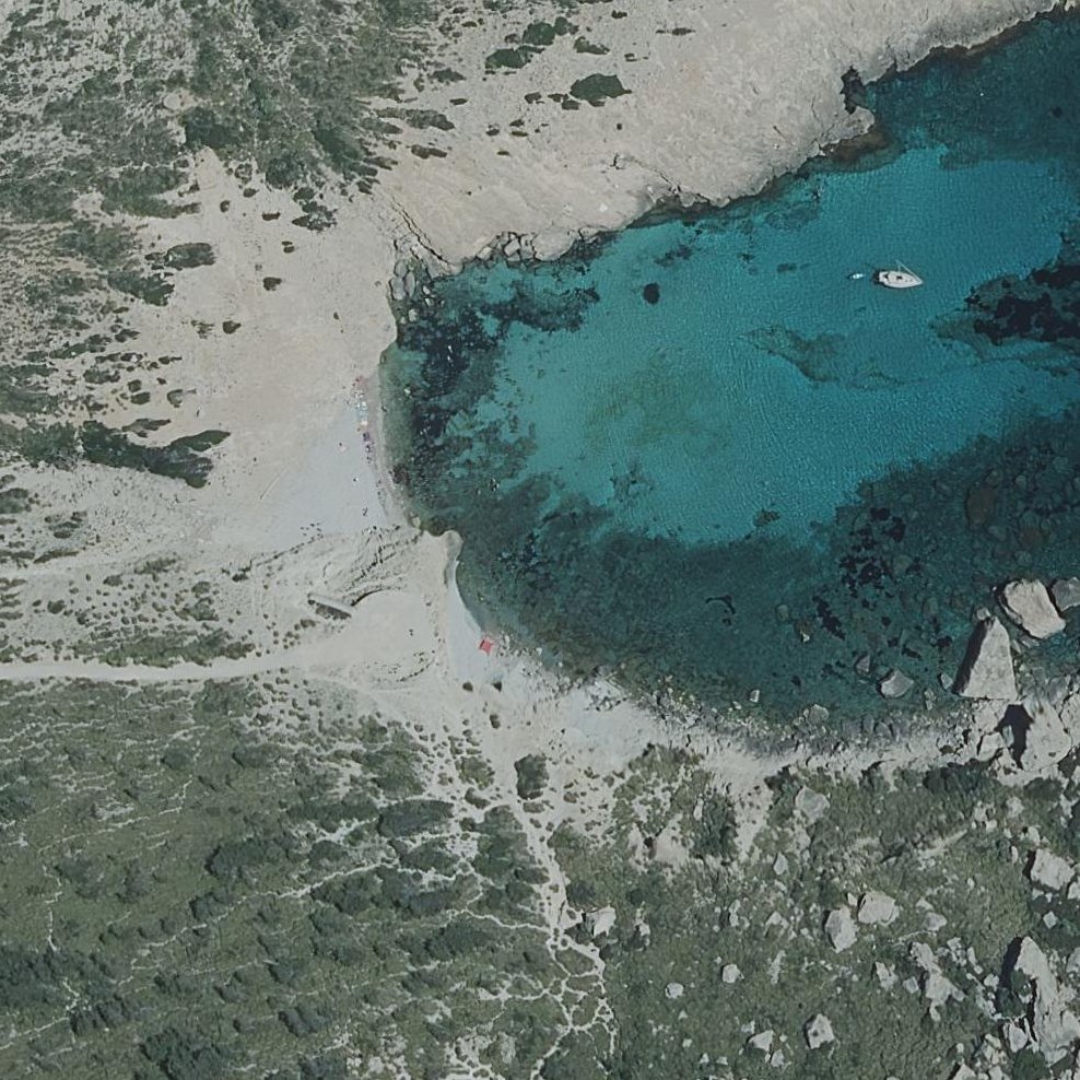 Aerial map of Cala Figuera