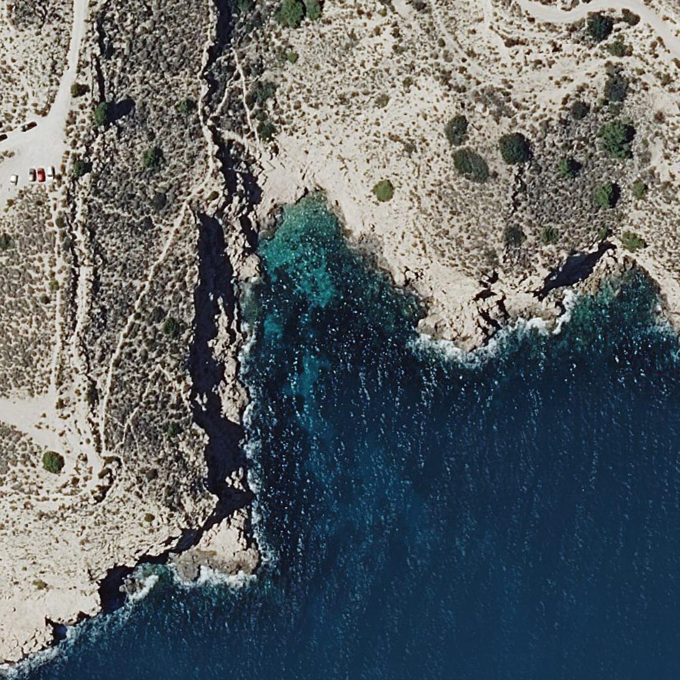 Aerial map of Cala Fonda