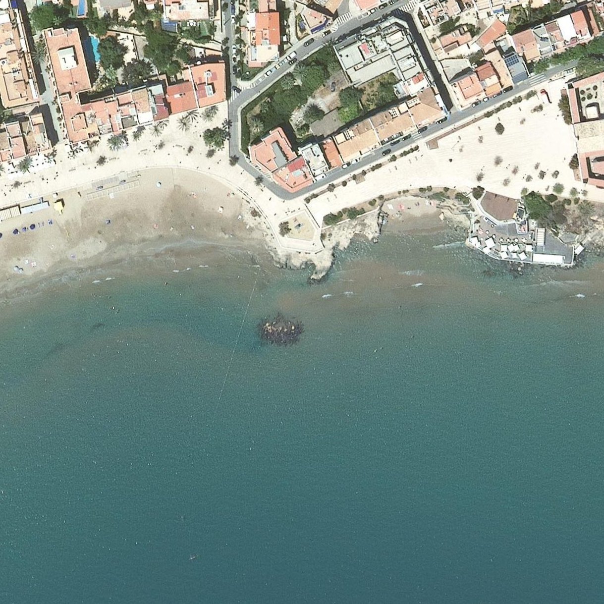 Aerial map of Cala Fonda