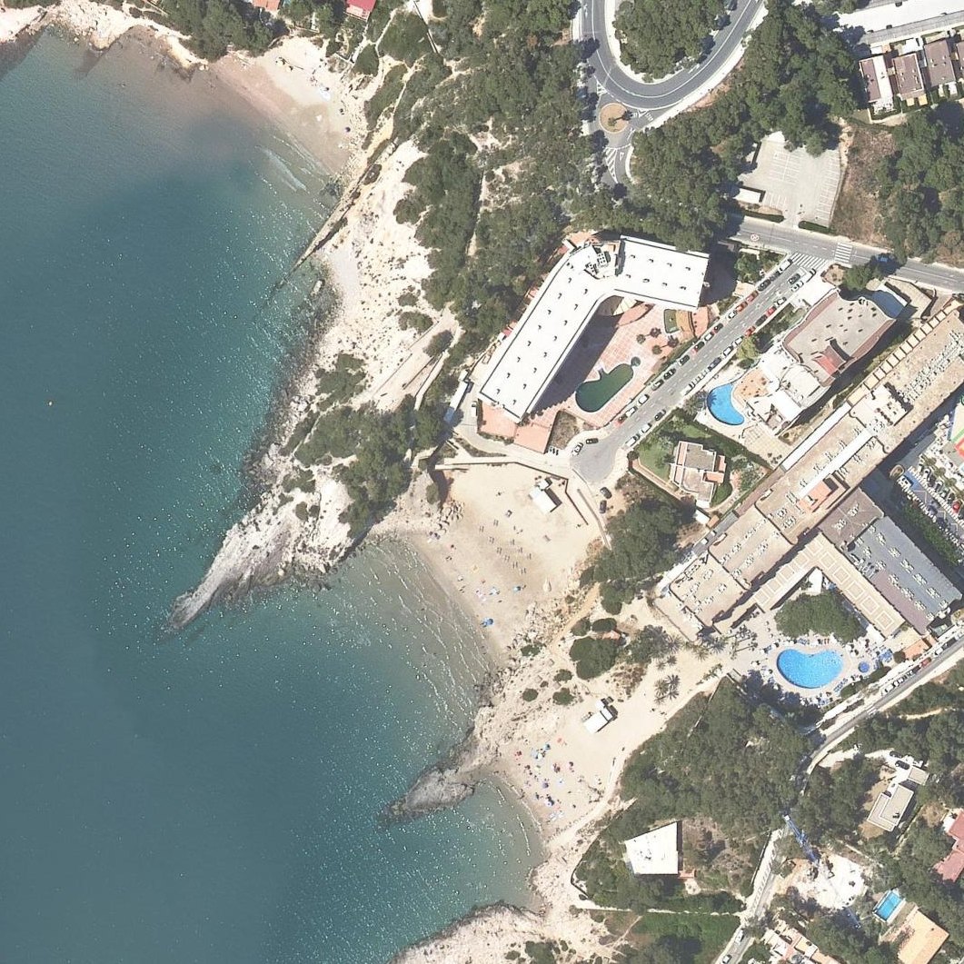 Aerial map of Cala Font