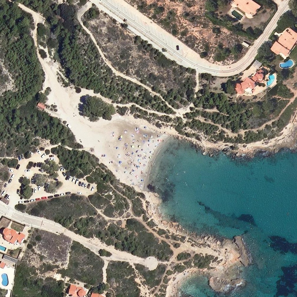 Aerial map of Cala Forn