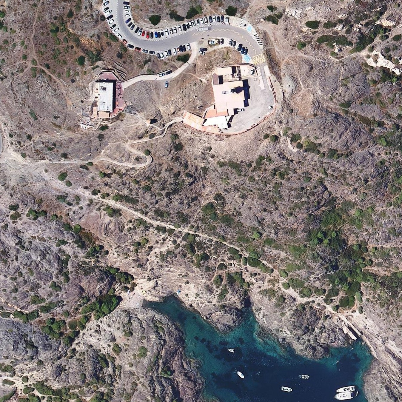 Aerial map of Cala Fredosa