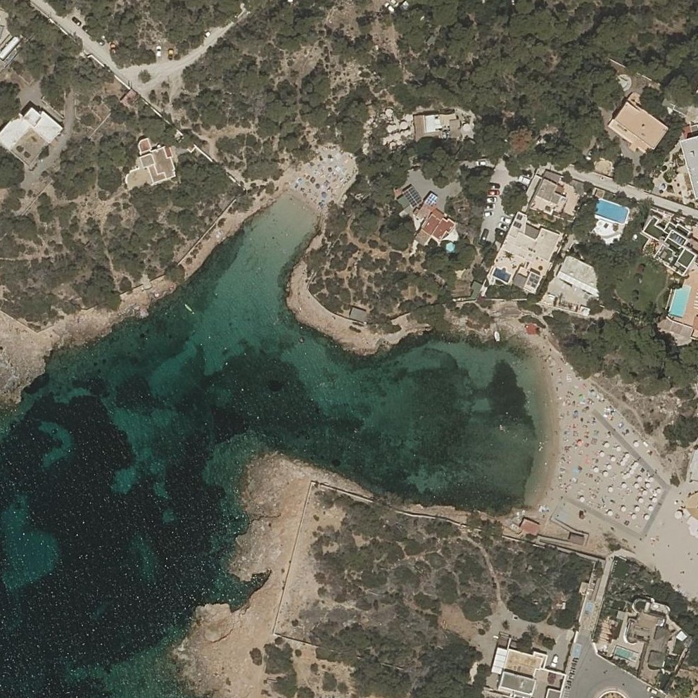 Aerial map of Cala Gracioneta