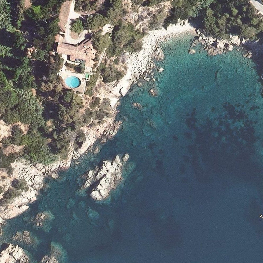 Aerial map of Cala Gran