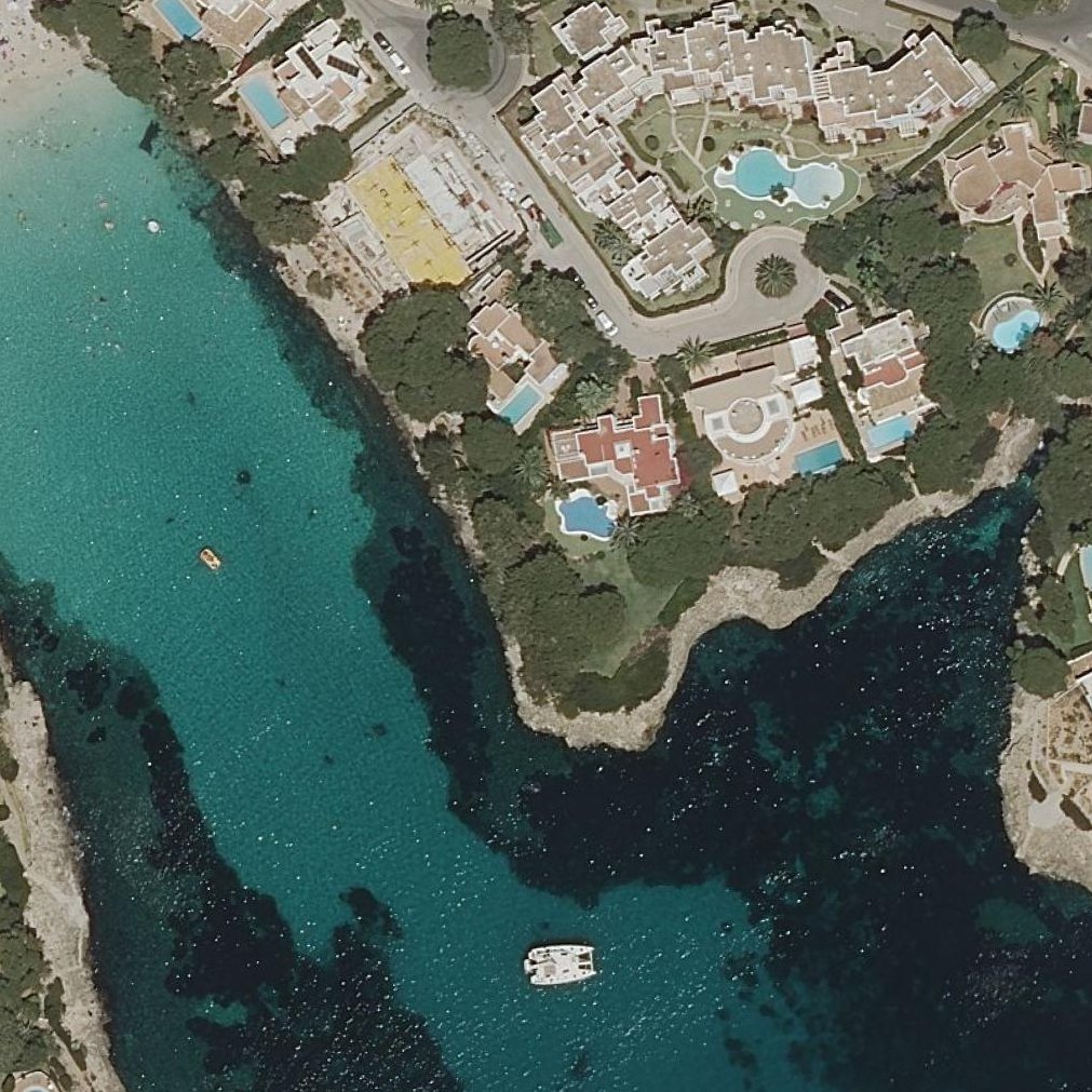 Aerial map of Cala Gran