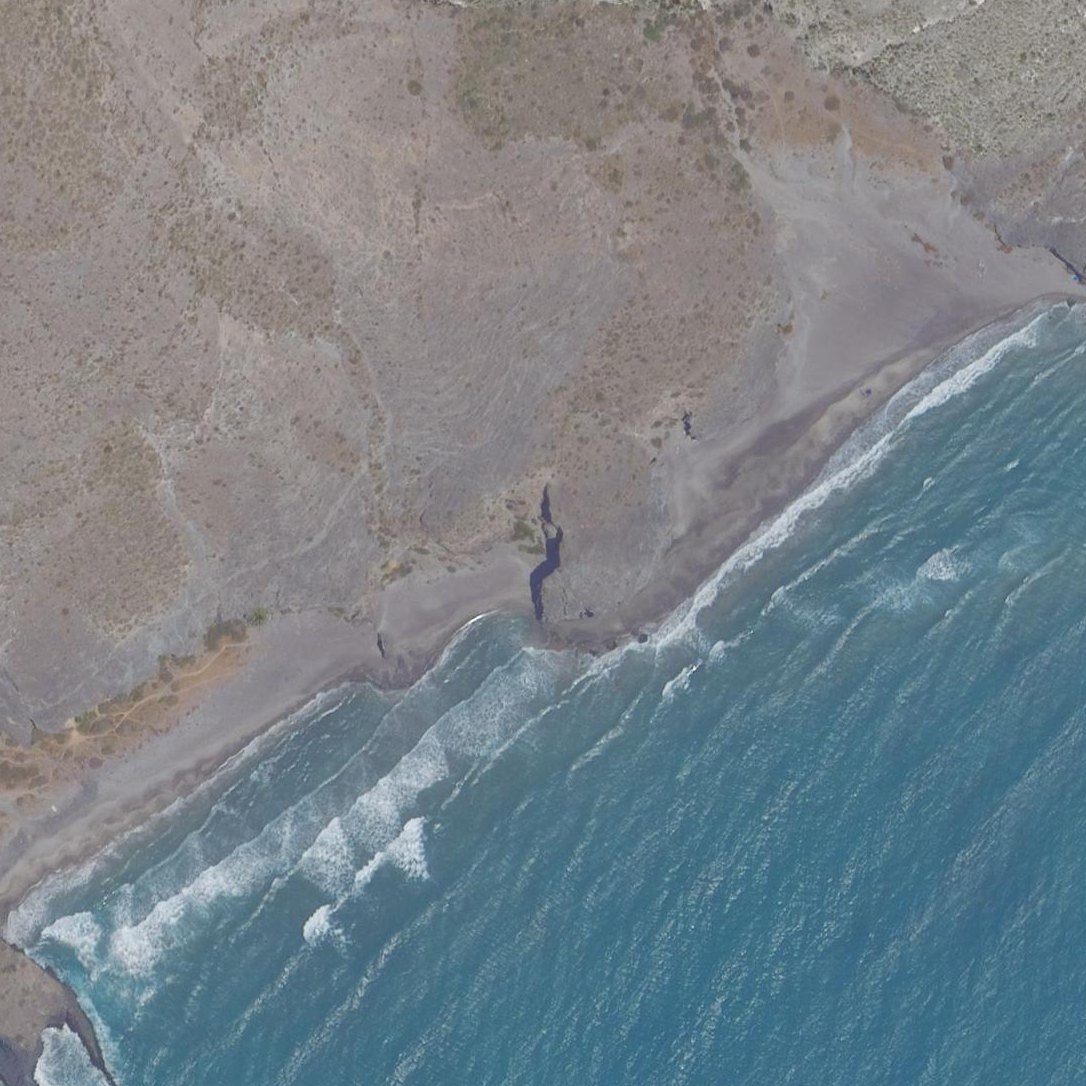 Aerial map of Cala Grande