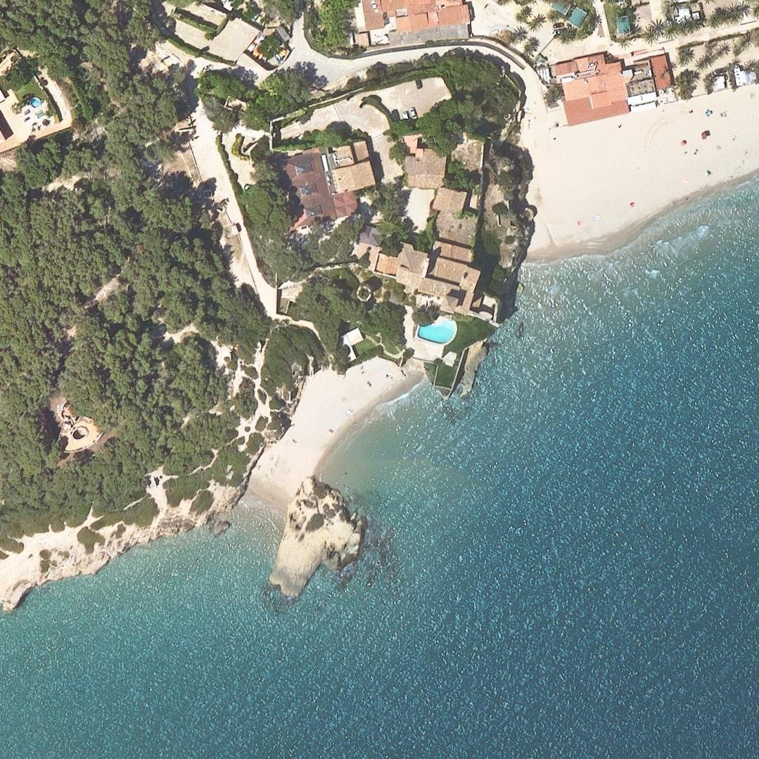 Aerial map of Cala Jovera