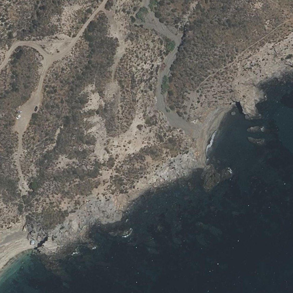 Aerial map of Cala Junquera