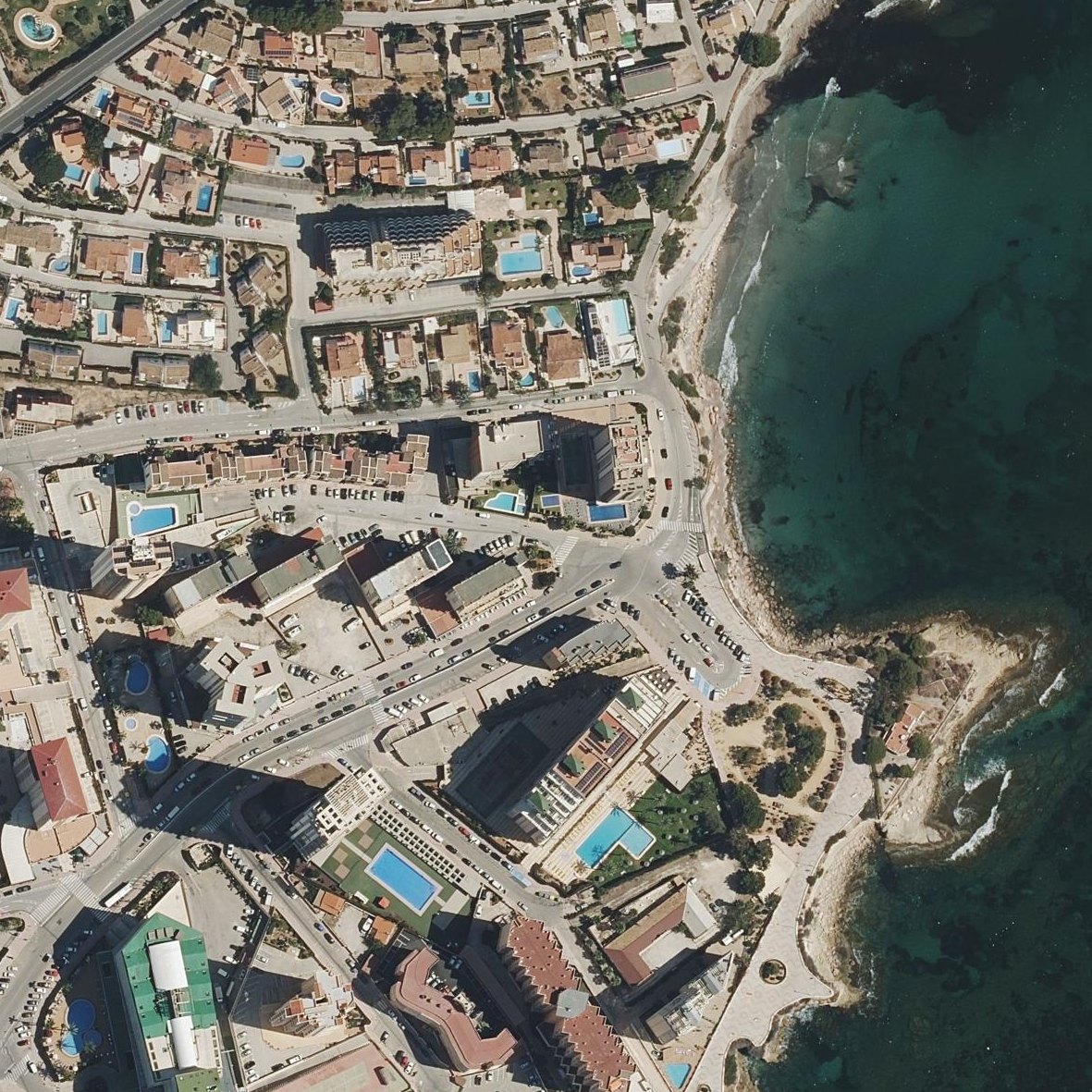 Aerial map of Cala La Calalga