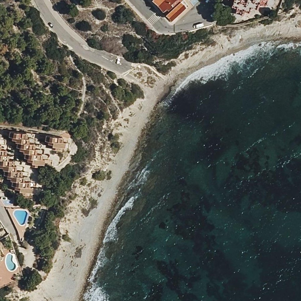 Aerial map of Cala la Mançanera