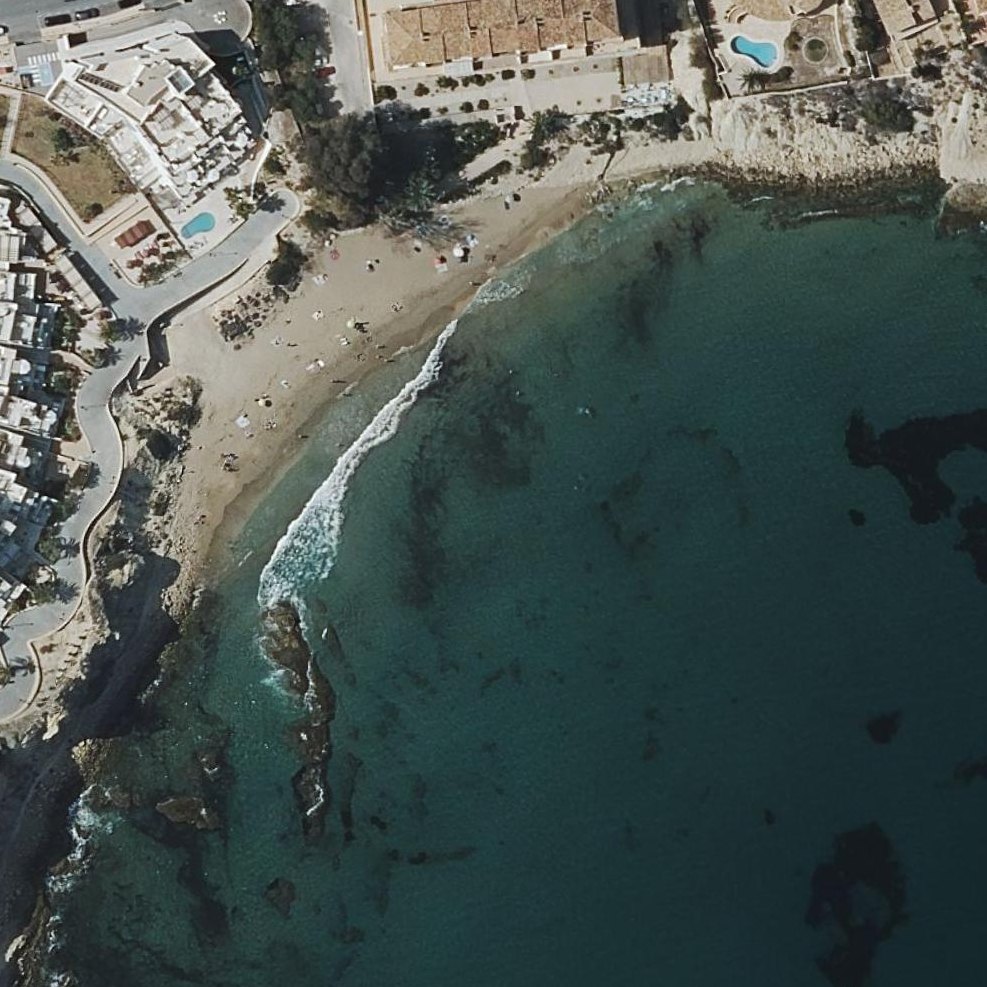 Aerial map of Cala LANUZA