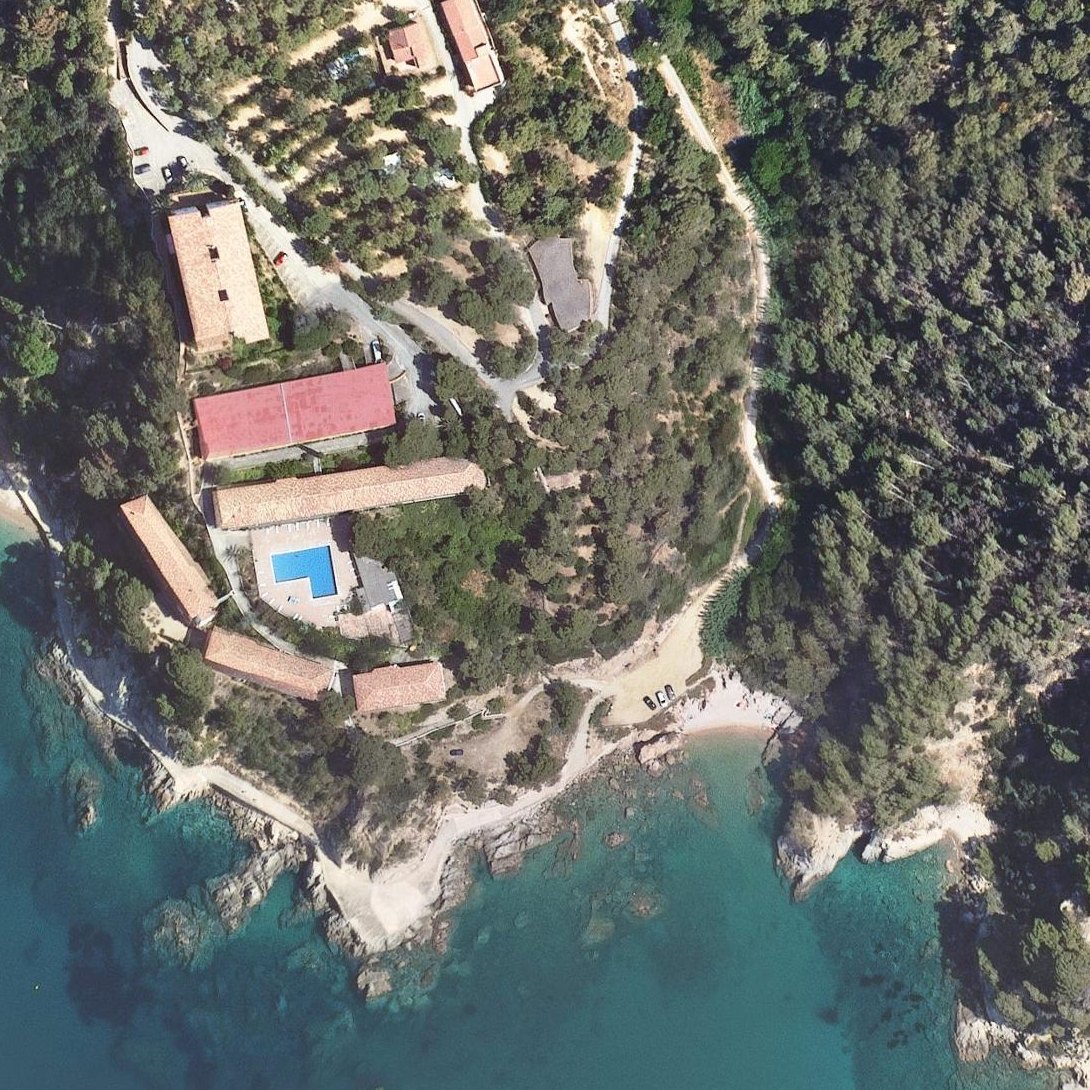 Aerial map of Cala Llevadó