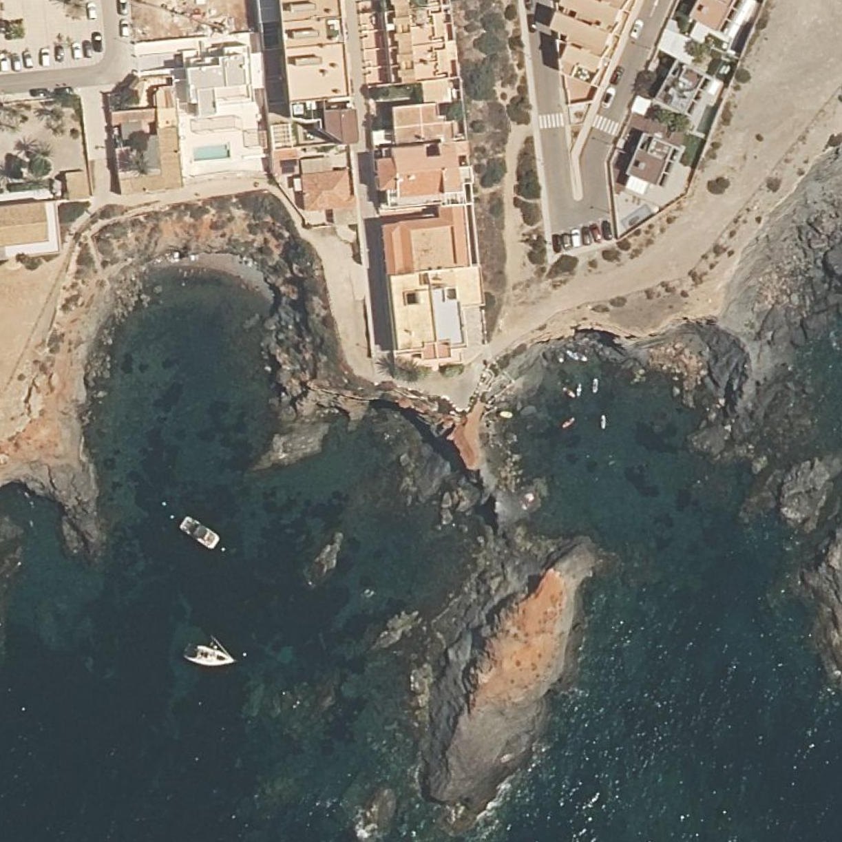 Aerial map of Cala Major