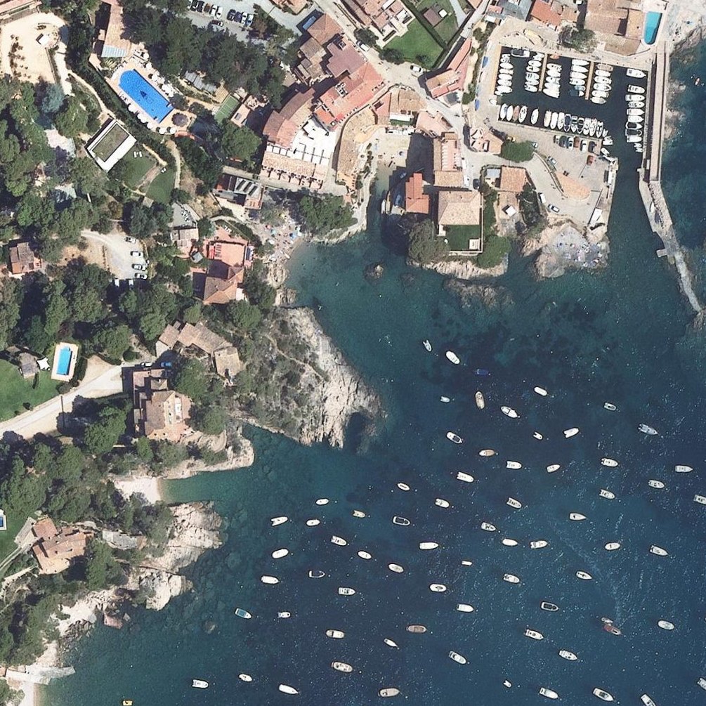 Aerial map of Cala Malaret