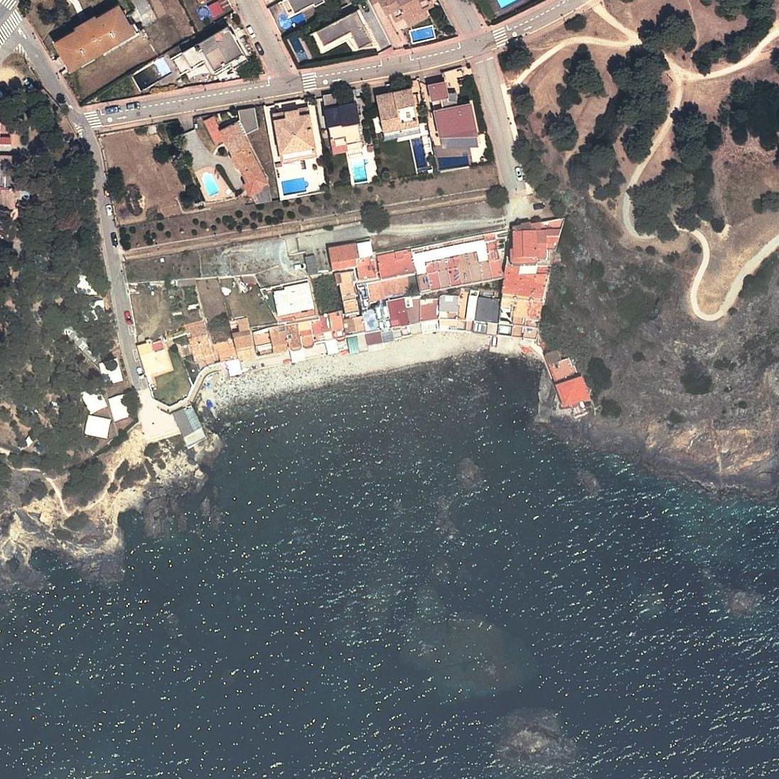 Aerial map of Cala Margarida