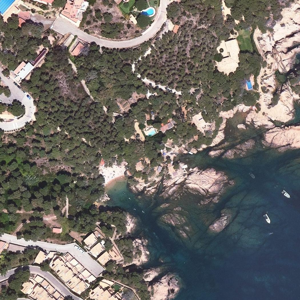 Aerial map of Cala Marquesa Aigua Xelida