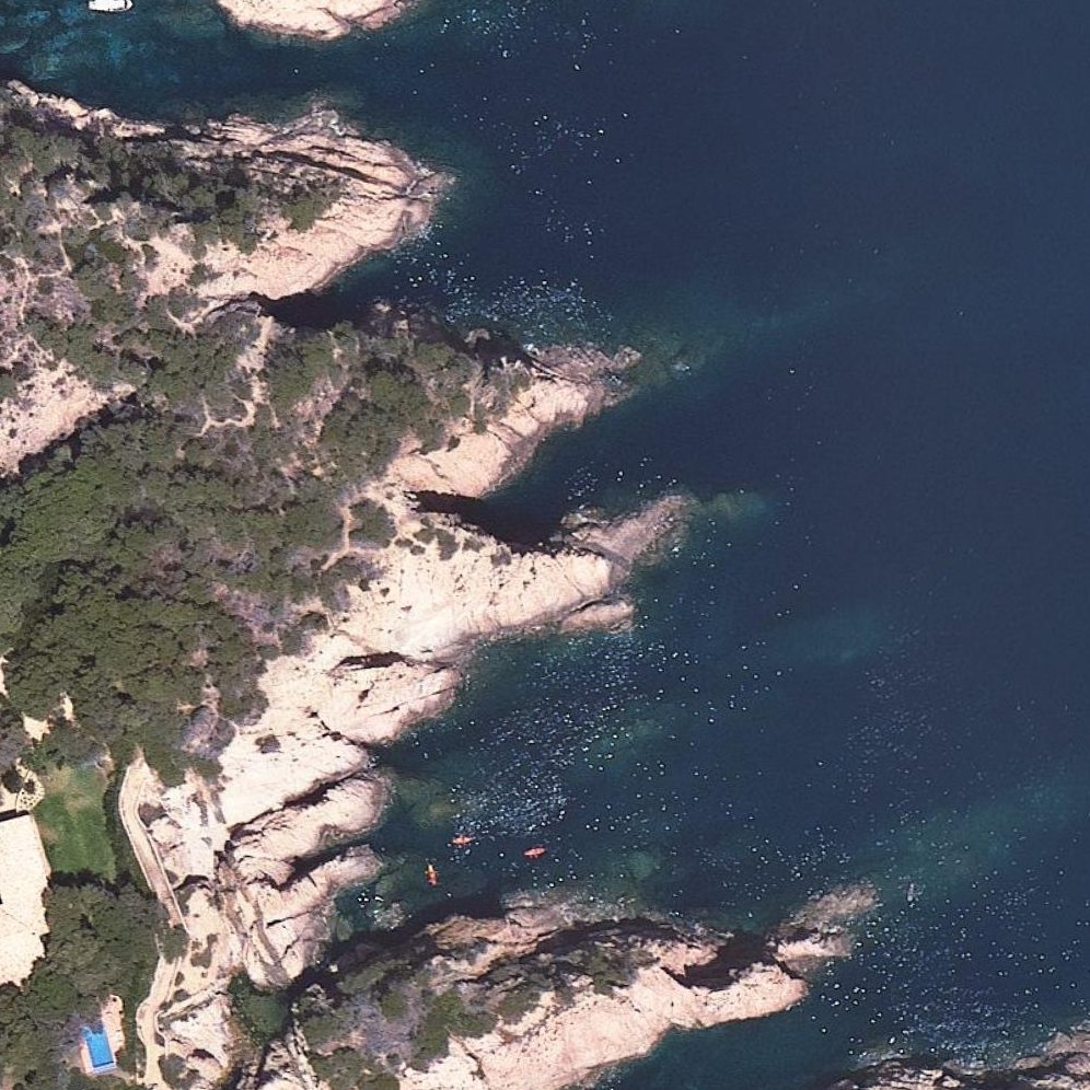 Aerial map of Cala Marquesa