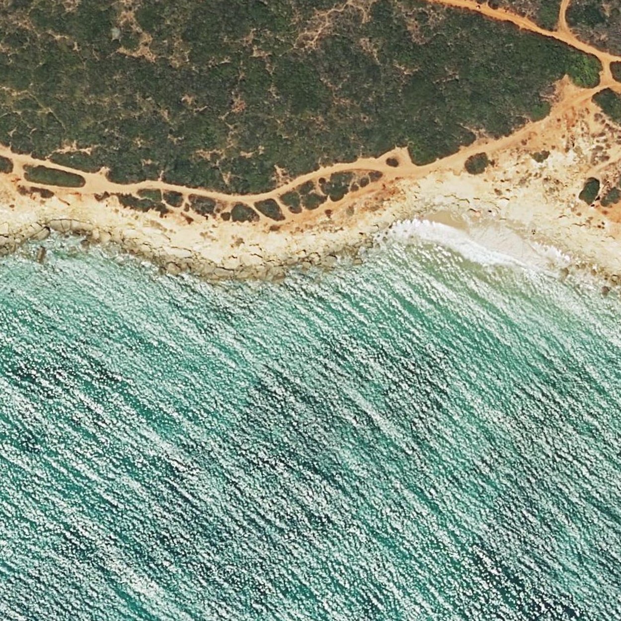 Aerial map of Cala Melchor
