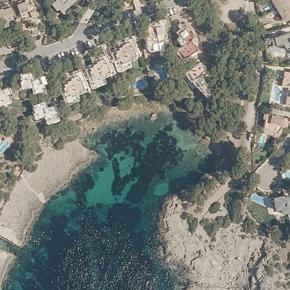 Aerial map of Cala Mermessèn