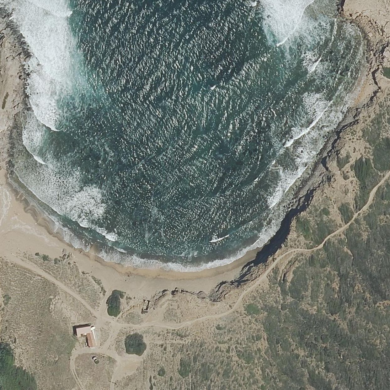 Aerial map of Cala Mica