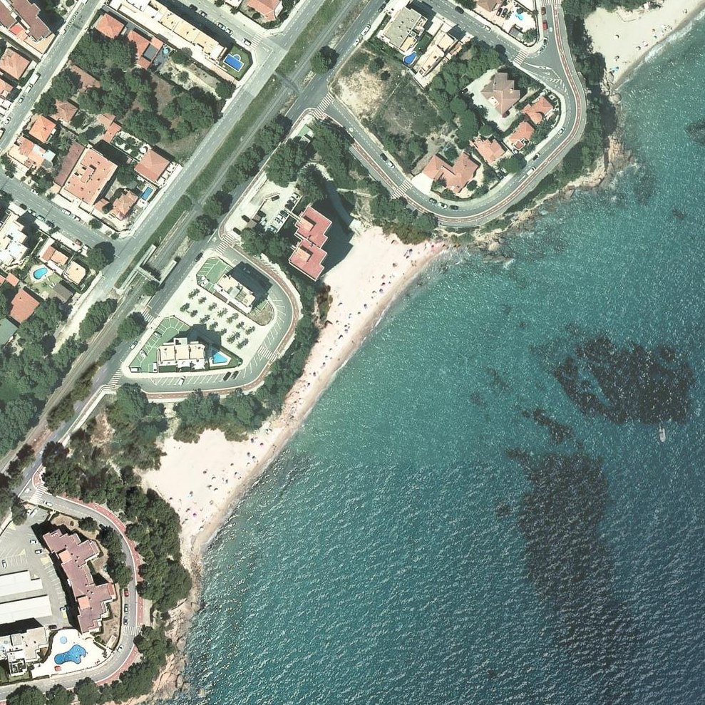 Aerial map of Cala Misteri