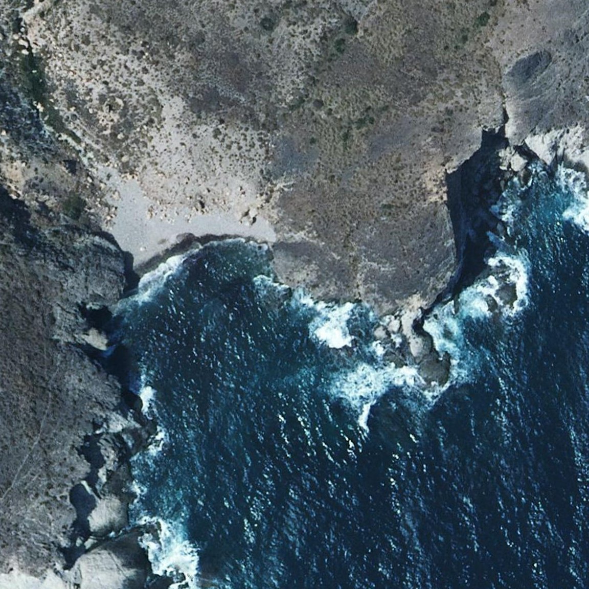 Aerial map of Cala Montoya