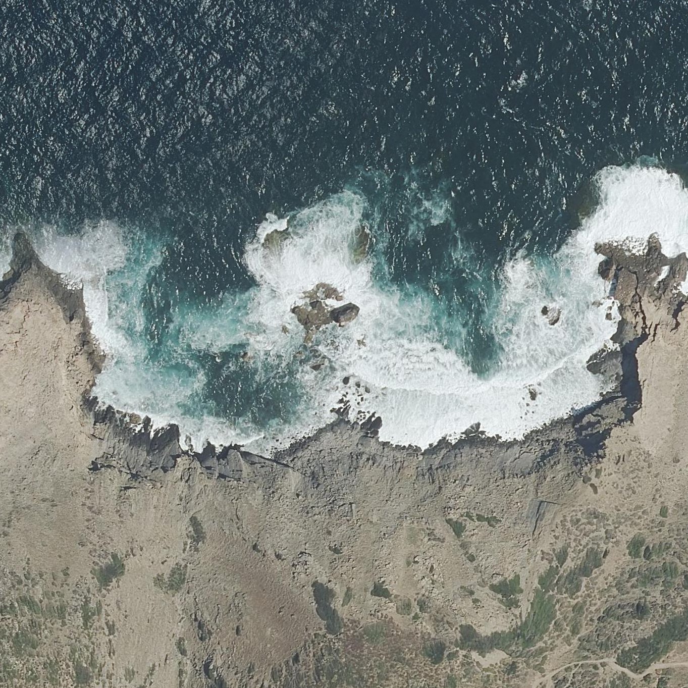 Aerial map of Cala Moragues