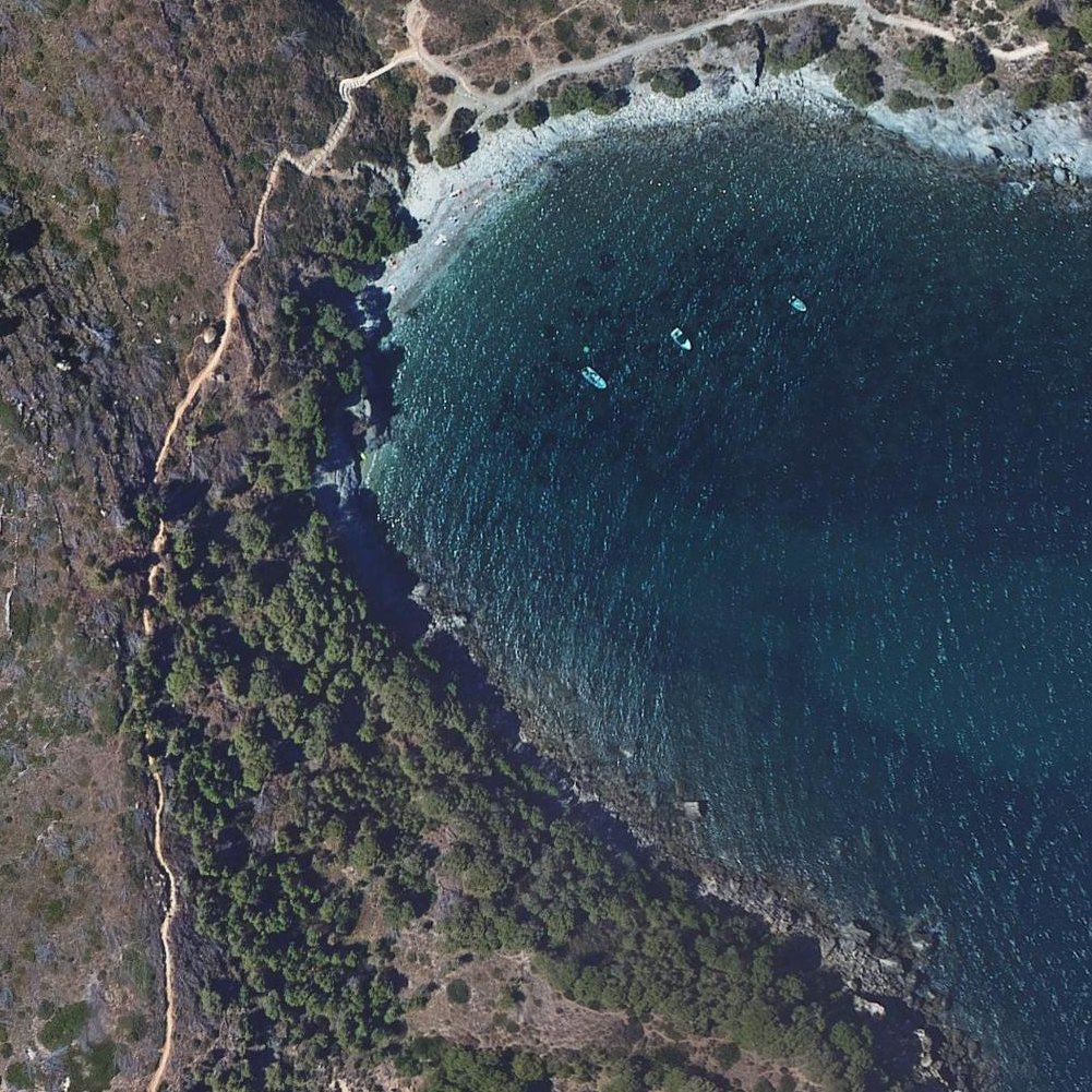 Aerial map of Cala Murtra