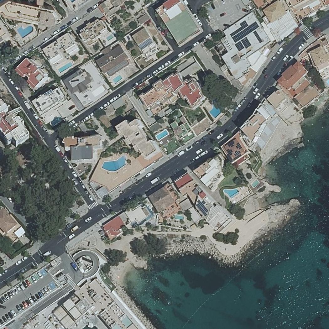 Aerial map of Cala Nova