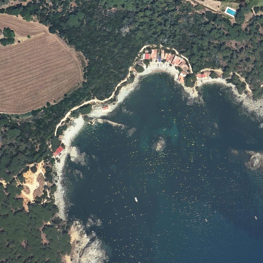 Aerial map of Cala Pallerida