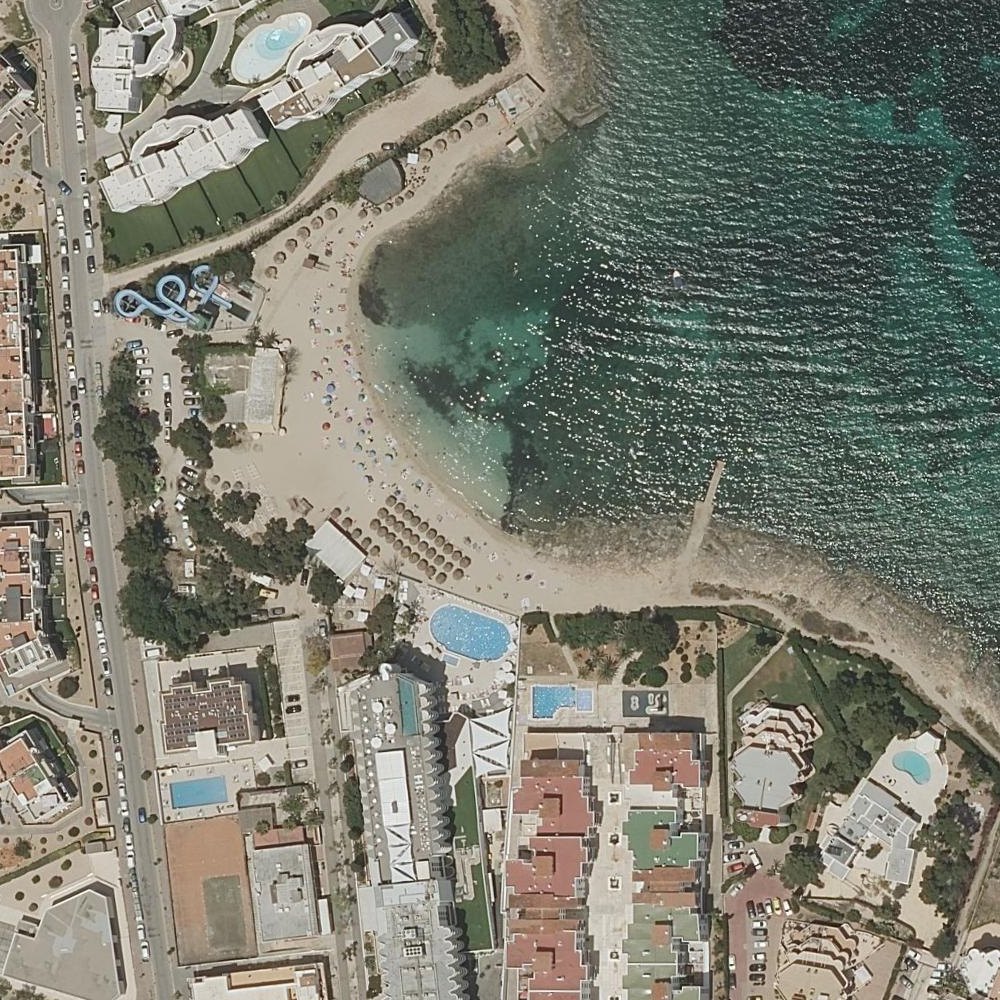 Aerial map of Cala Pinet