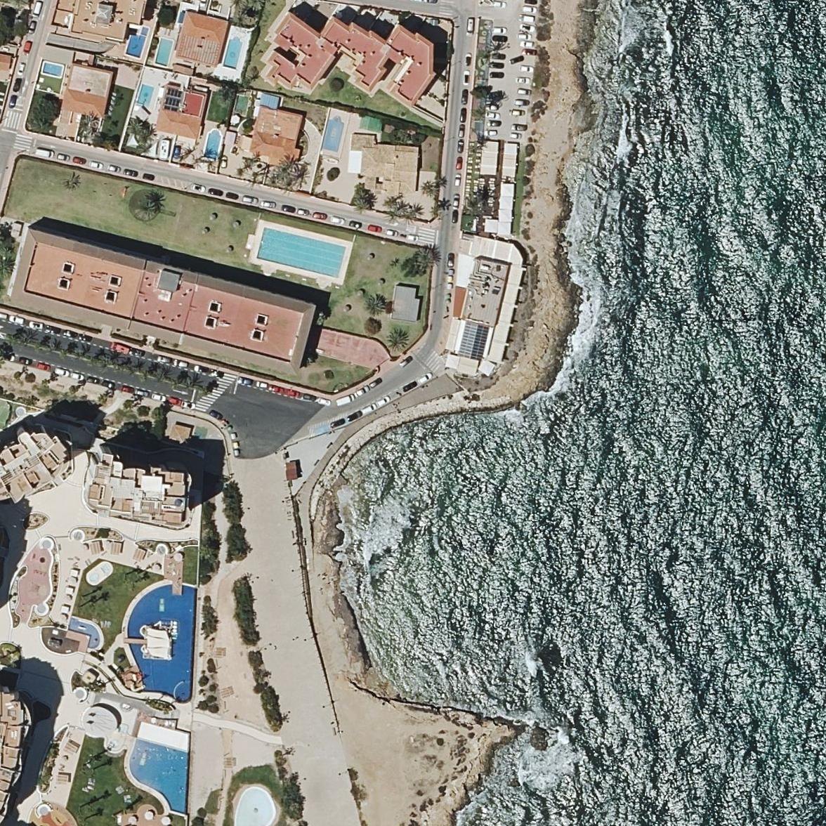 Aerial map of Cala Piteras
