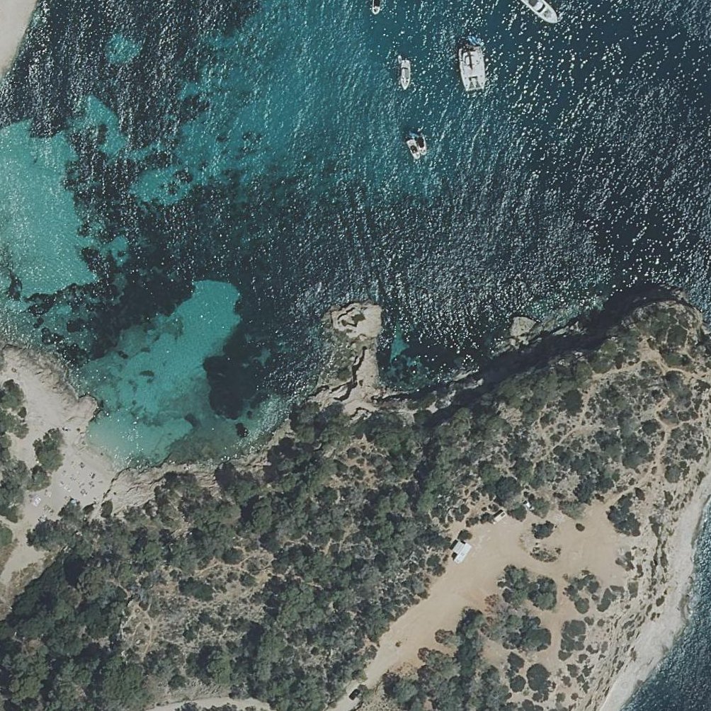 Aerial map of Cala Portals Vells