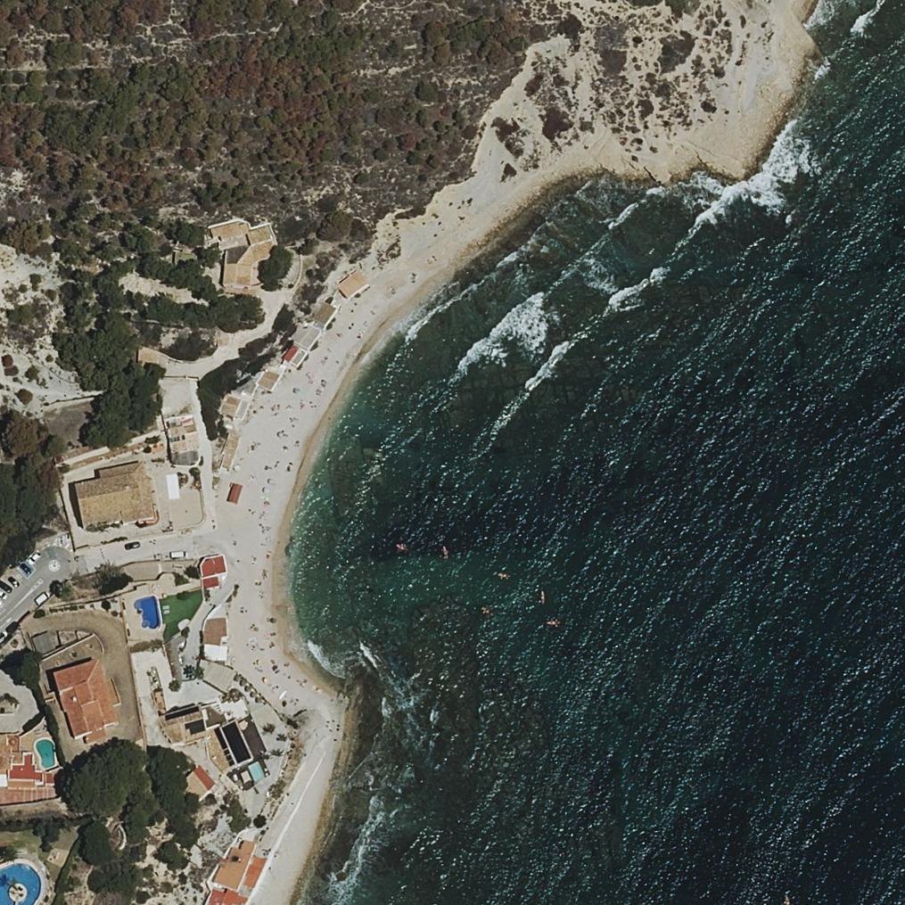 Aerial map of Cala Portitxol