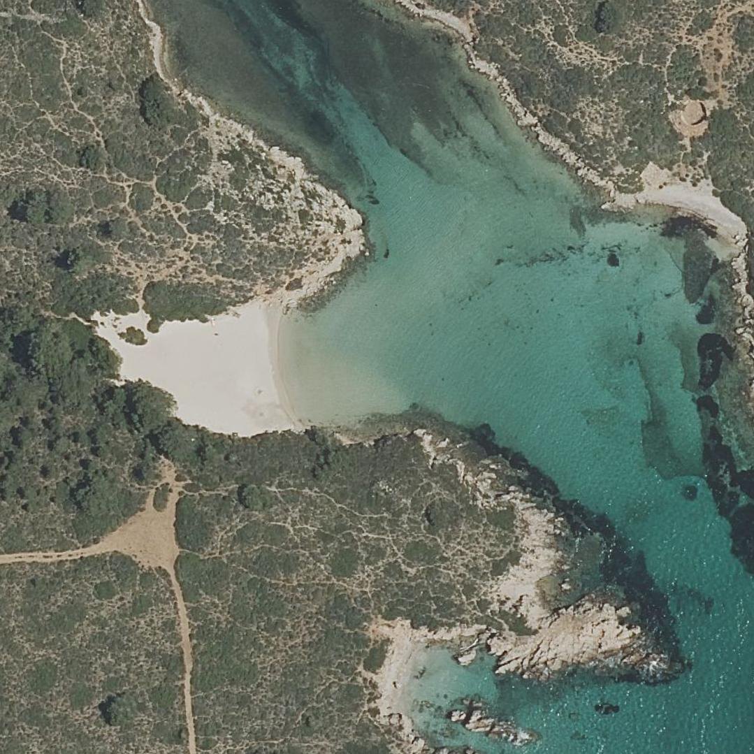 Aerial map of Cala Pudent